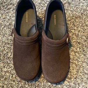 Lands End Brown Clogs